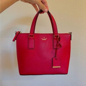 Kate Spade Red Satchel Handbag